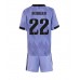 Cheap Real Madrid Antonio Rudiger #22 Away Football Kit Children 2022-23 Short Sleeve (+ pants)